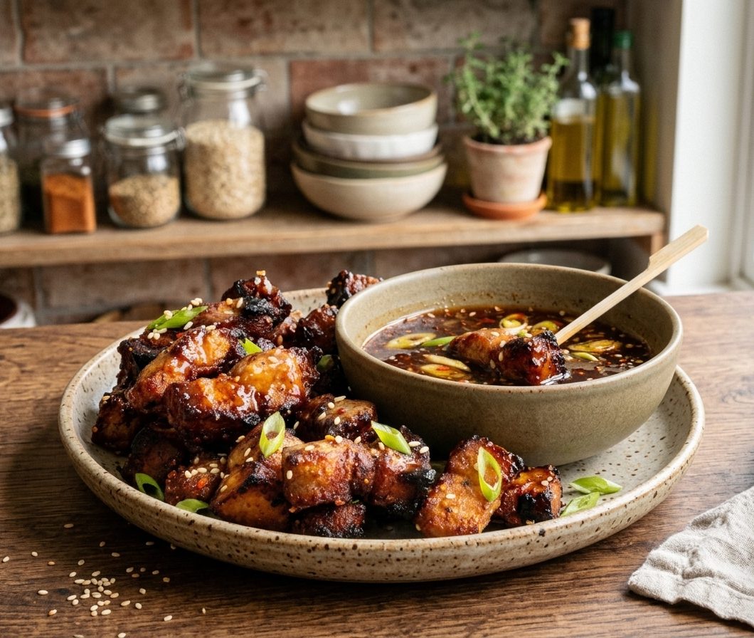 Crispy 3 Ingredient Air Fryer Pork Belly Bites