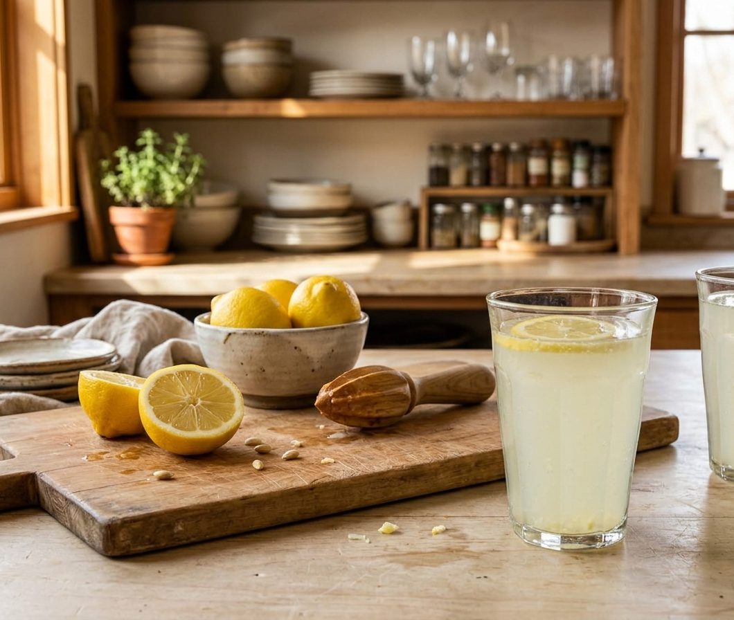 Healthy Lemon Mint Detox Tea