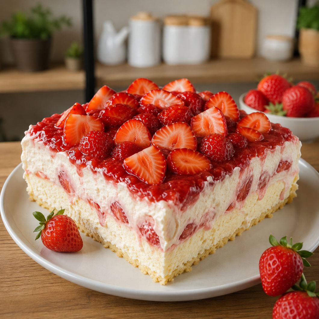 Strawberry Cake (Low sugar)