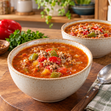 Keto Stuffed Pepper Soup