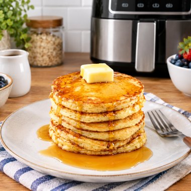 High-Protein Fluffy Cottage Cheese Pancakes
