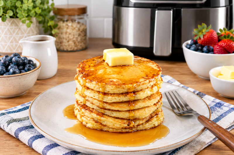 High-Protein Fluffy Cottage Cheese Pancakes