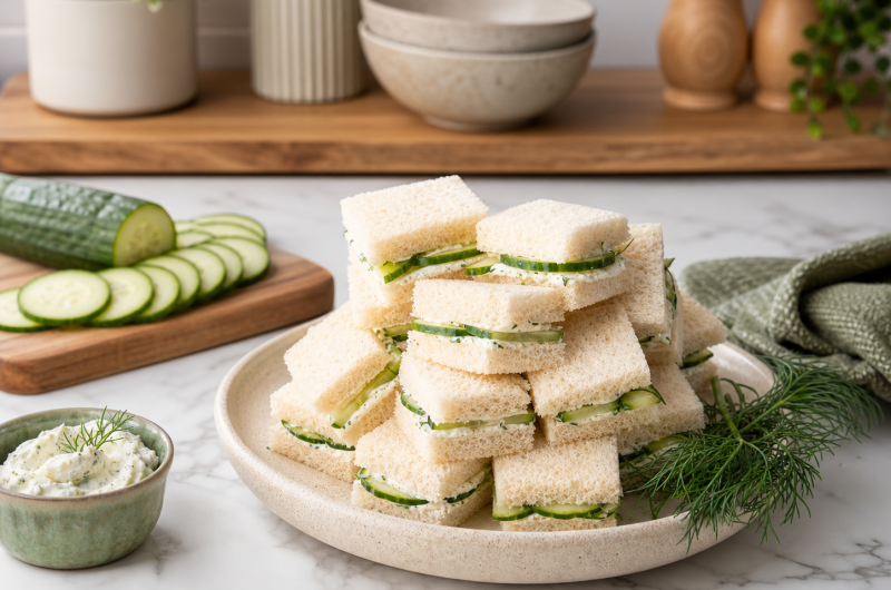 Healthy Cucumber Tea Sandwich